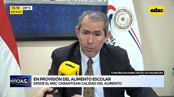 Video: Contrataciones detecta falencias en provisión del alimento escolar - ABC Noticias - ABC Color