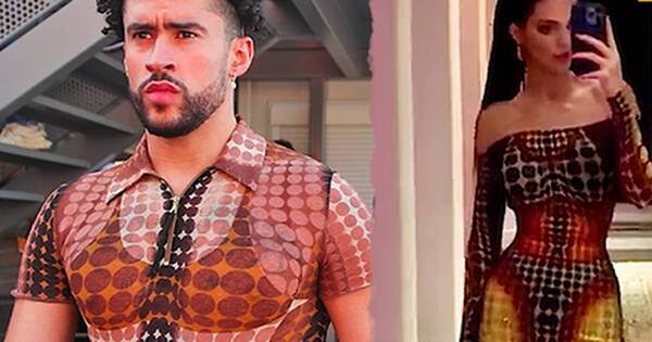 La Nación / ¿Lo copió de Kendall? Bad Bunny se robó las miradas con atrevido look