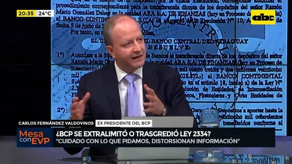 Valdovinos: “Ojo con exigirle al BCP que viole el deber del secreto” - Mesa de Periodistas - ABC Color