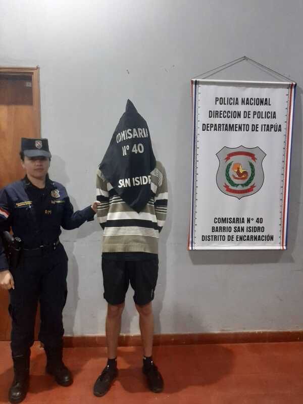 Agentes de la comisaría 40 detienen a joven con drogas en Encarnación