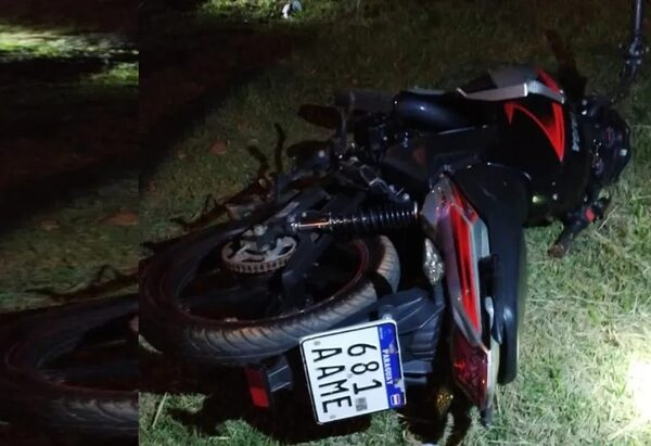 Abandonan a motociclista muerto en accidente de tránsito - ABC en el Este - ABC Color