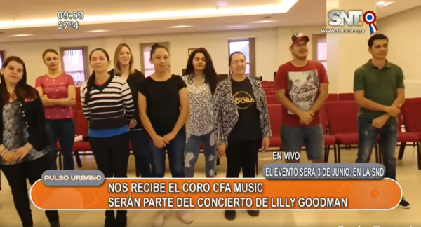 Nos recibe el Coro CFA Music, invitados especiales para el concierto de Lilly Goodman - SNT