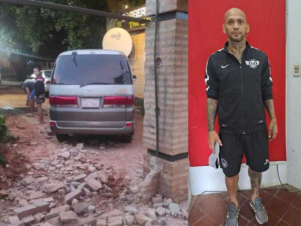 “El Loco Pérez” chocó contra una casa en Areguá | 1000 Noticias