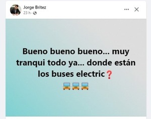 ¿Dónde están los buses eléctricos?