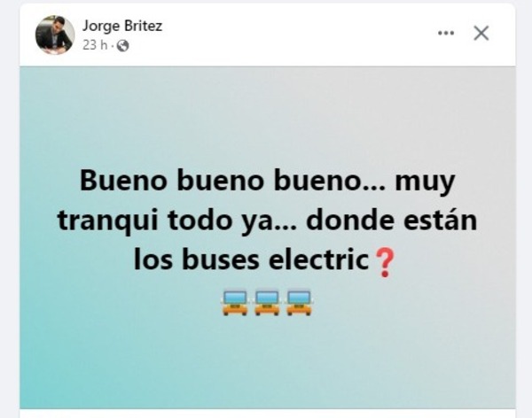 ¿Dónde están los buses eléctricos?