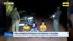 Video: Detenidos con drogas, arma, municiones y dinero en Amambay - Periodísticamente - ABC Color