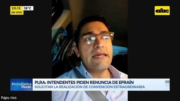 PLRA: Intendentes piden renuncia de Efraín Alegre - Periodísticamente - ABC Color