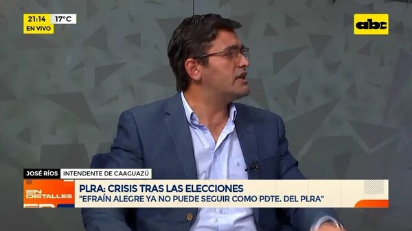 José Ríos: ‘’Efraín Alegre ya no puede seguir en la conducción del partido’' - En Detalles - ABC Color