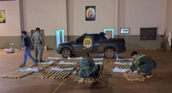 Interceptan a tres traficantes con carga de Marihuana en Amambay