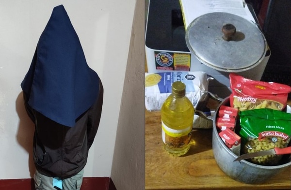 DETIENEN A “MANÍ” TRAS HURTAR OLLAS Y MERCADERÍAS EN EL BARRIO CIUDAD NUEVA