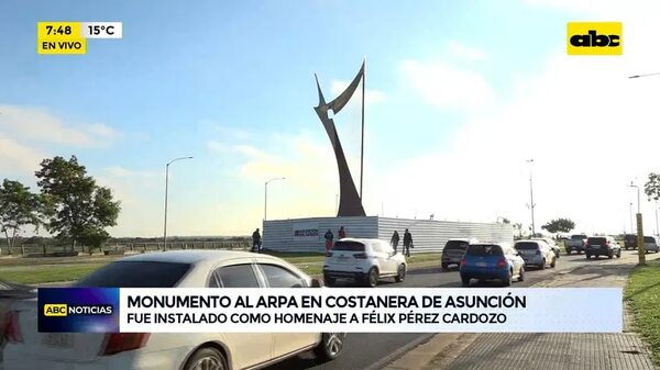 Video: Monumento al arpa paraguaya en la Costanera - ABC Noticias - ABC Color