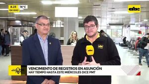Video: Vencimiento de registro en Asunción - ABC Noticias - ABC Color