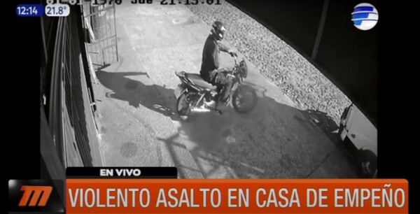 Aregua: violento asalto a casa de empeños | Telefuturo