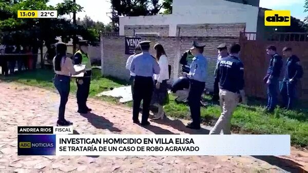 Video: Investigan homicidio en Villa Elisa - ABC Noticias - ABC Color