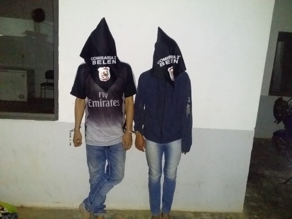 En Belén detienen a delincuentes y recuperan moto hurtada