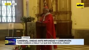 Video: Cardenal pide unidad contra la corrupción - ABC Noticias - ABC Color