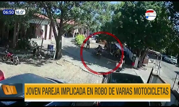 Detuvieron a joven pareja implicada en robo de varias motocicletas | Telefuturo