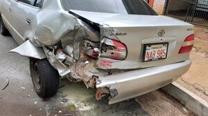 Conductor provocó choque y se dio a la fuga