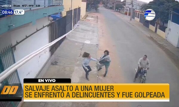 Salvaje ataque de motochorros en Mariano Roque Alonso | Telefuturo