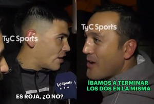 Insólito: Árbitro empuja a jugador y luego le interrumpe la entrevista - La Prensa Futbolera