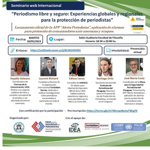 Debate sobre periodismo libre y seguro, hoy en Filosofía UNA - La Tribuna
