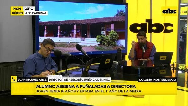 Video: Alumno asesina a puñaladas a directora en Colonia Independencia - Ensiestados - ABC Color