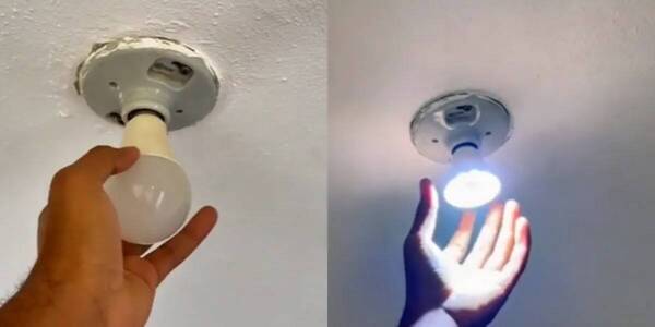 [VIDEO] Mostró cómo arreglar el foco led y se volvió viral