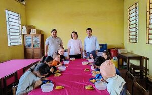 Verifican almuerzo escolar en escuelas de Mallorquín