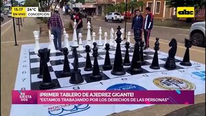 Video: ¡Primer tablero de ajedrez gigante en Concepción! - Ensiestados - ABC Color