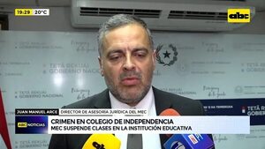 Video: MEC suspende clases en colegio donde estudiante mató a su directora - ABC Noticias - ABC Color