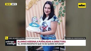 Video: “Su objetivo era una compañera y no la directora” - Crimen y castigo - ABC Color