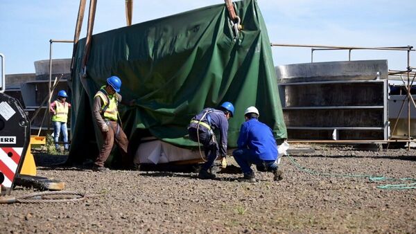 Piezas de turbina y generadores llegan a la zona de Añá Cuá