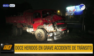 Ypané: Doce heridos en grave accidente de tránsito | Telefuturo