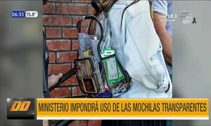 MEC impondrá uso de mochilas transparentes | Telefuturo