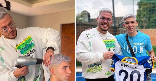La Nación / ¿Rubio o moreno? Julio Enciso presume cambio de look
