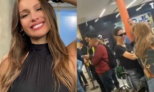 (VIDEO)¡Pampita llegó a Paraguay!