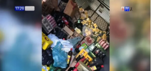 (VIDEO) Hallan una bodega en plena cacerolita