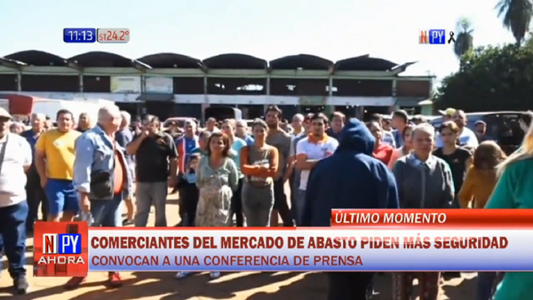 Vendedores del Abasto protestan por inseguridad y falsas promesas