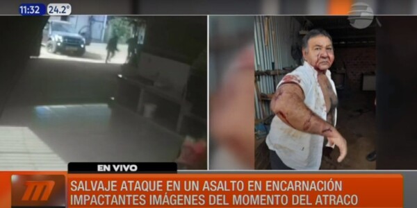 Salvaje ataque a sexagenario en Encarnación | Telefuturo