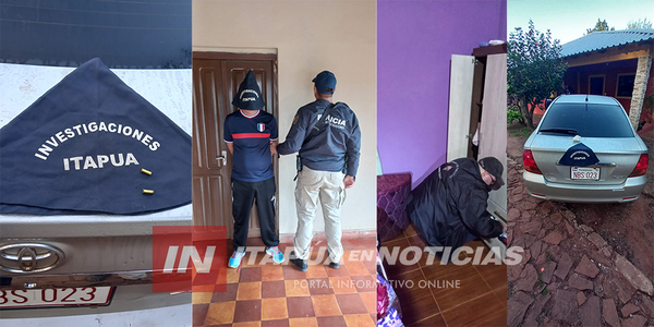 DETUVIERON A SUPUESTO RESPONSABLE DE BALACERA A UNA COMISARÍA Y UNA DESPENSA EN HOHENAU - Itapúa Noticias