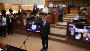 Reemplazo de Fernando Silva Facetti jura como senador