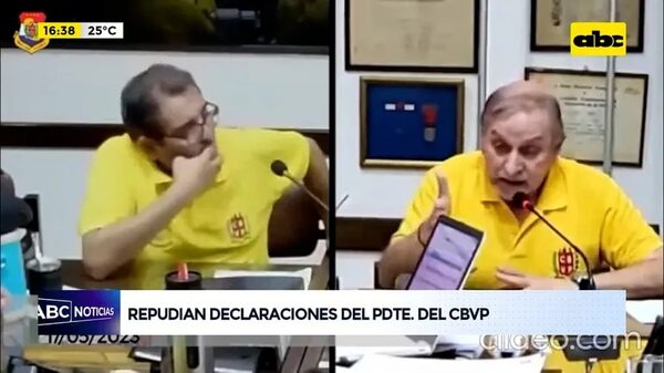 Video: Repudian declaraciones del presidente del CBVP - ABC Noticias - ABC Color