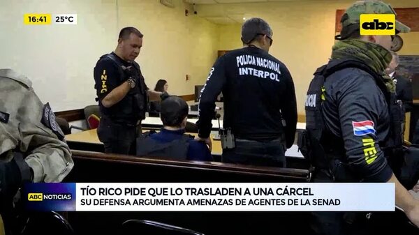 Video: Tío Rico pide que se lo traslade a una cárcel - ABC Noticias - ABC Color