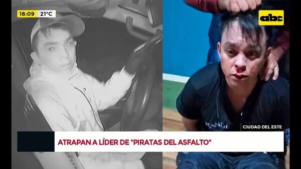 Video: Capturaron a “Teletubbie”, un peligroso pirata del asfalto que operaba en Alto Paraná - Crimen y castigo - ABC Color