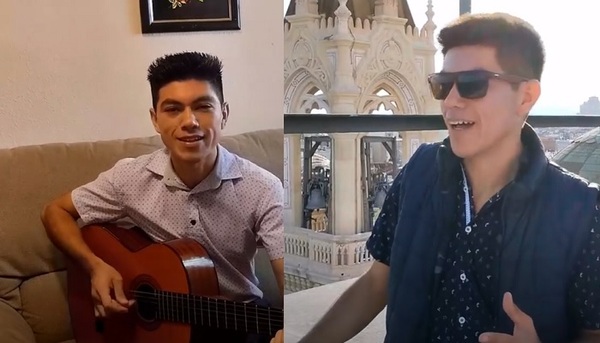 Alder Alcides cantó “María Escobar” y desde una terraza presentó la “Puerta de Alcalá” - Teleshow