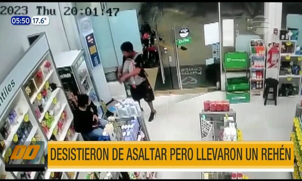 Desistieron de asaltar, pero se llevaron un rehén | Telefuturo