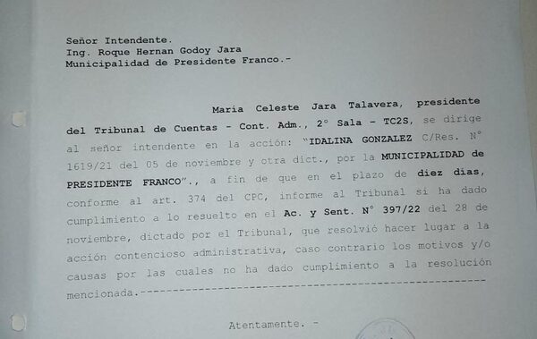 Intiman a Roque Godoy ante incumplimiento de orden judicial