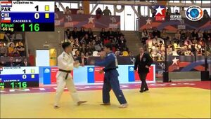 Tercer titulo continental y primado mundial de judoca Vicentini en Chile - La Tribuna
