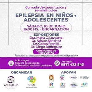 Invitan a jornada de sensibilización sobre la epilepsia en Encarnación - .::Agencia IP::.