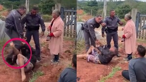 Brasil: Agente policial golpeó a una mujer de 80 años en el rostro - Unicanal